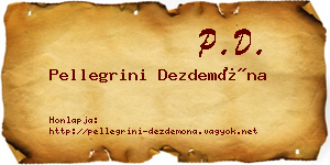 Pellegrini Dezdemóna névjegykártya